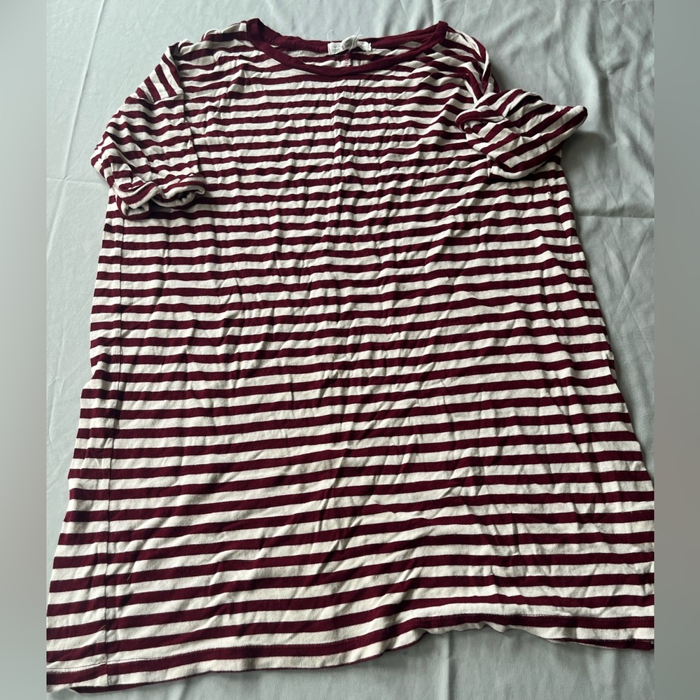 Forever 21 Red White Tee Shirt Dress Medium